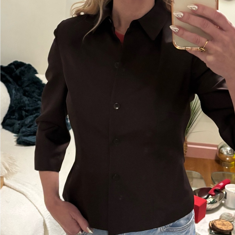 Ann Taylor Brown Silk Blazer